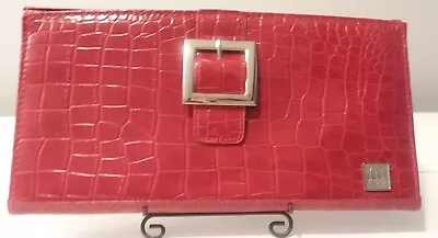 Miche Classic Hand Bag Shell ONLY  Ella  Red Faux Leather Snake Croc Texture EUC • $15