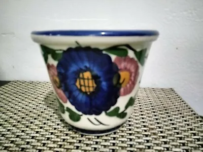 $17.95 • Buy Vintage Ceramic Garden Pot House Plant Pot 5  Hand Painted With Drainage