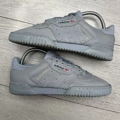 Adidas Yeezy Powerphase Calabasas Grey Trainers Size UK 4.5 US 5 • £34.99