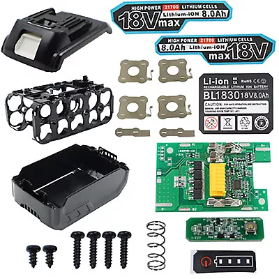PCB Circuit Board Housing Kit 10-cell Li-Battery Charging Protection Repair Part • $16.44