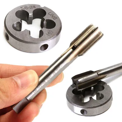 1/2-28 Or 5/8-24 UNEF Hand Tap & Round Die HSS Right Hand Tapping Cutting Tool G • $17.50