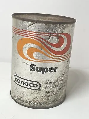 VTG CONOCO ALL SEASON 1 Quart Composite Advertising Gas Station Oil Can Empty • $14.99