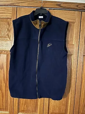 Elvis Presley Graceland Fleece Men’s Navy Full Zip Vest Size XXL • $10