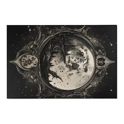 Gothic Moon Area Rug Space Decor • $46.74