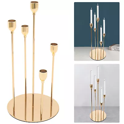 $30.40 • Buy Wedding/Dinning Candlestick Centerpiece Table Candle Holder 5 Arms Dinner Party