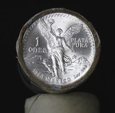 1984 ONZA UNCIRCULATED FRESH FROM ROLL SILVER MEXICO LIBERTAD PLATA PURA 1oz • $50