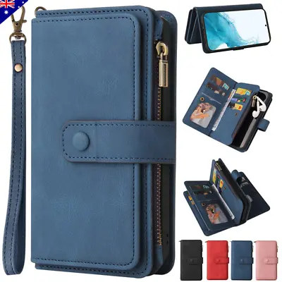 For Samsung S23 S22 S21 S20 FE Ultra S10 S9 Plus Flip Leather Wallet Case Cover • $20.29