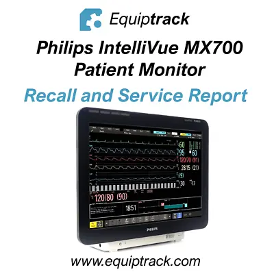 Philips IntelliVue MX700 Patient Monitor (Service Report) • $45