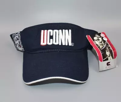 UConn Connecticut Huskies Adjustable Strapback Visor Cap Hat - NWT • $29.95