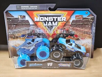 Megalodon Vs. Hooked MONSTER JAM 2-Pack Truck 1/64 Spin Master Series 28 • $13.99