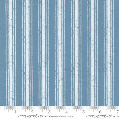 Moda Old Glory Quilt Fabric Rural Stripes Style 5205/13 Sky • $12.99