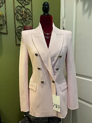 100% Authentic ZARA Tailored Double Breasted Blazer Size: XS • $79.90