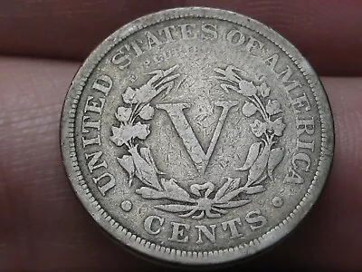 1891 Liberty Head V Nickel 5 Cent Piece- Fine Details • $13.41