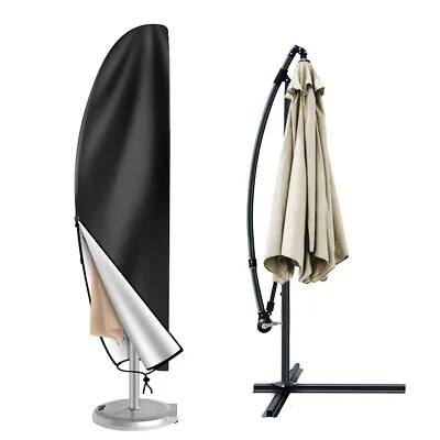 £13.09 • Buy 2-4m Cantilever Cover Parasol Umbrella Cover 210D Waterproof Garden Patio Shield
