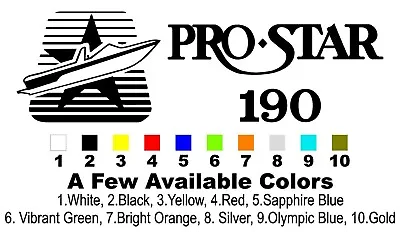 $21.95 • Buy MasterCraft Prostar 190 Boat Decals