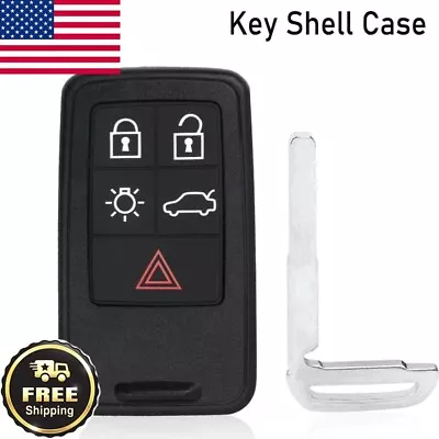 Replacement Remote Car Key Shell Case Fob 5 Btn For Volvo S60 S80 V60 XC60 XC70 • $13.95