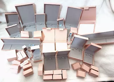 Empty QVC Diamonique Pink - Ring Necklace Ring Boxes Perfect Condition • £29.99