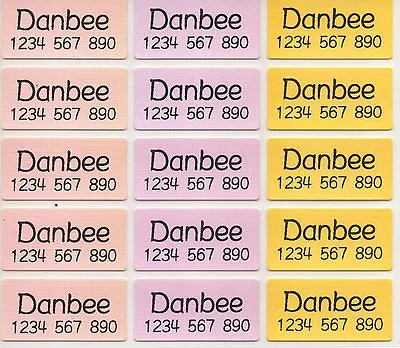 $5.99 • Buy Medium 3-Colours Personalised IRON On Clothing Name Labels, Size 30x15mm