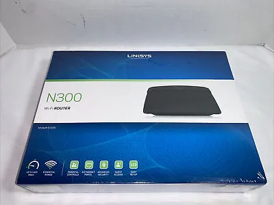 Linksys N300 Wireless WiFi Router Model #E1200-VV New Sealed Box • $22.39