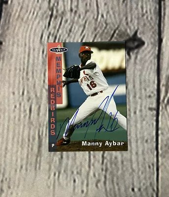 1998 Memphis Redbirds Grandstand #2 Manny Aybar Signed Auto Baseball Card • $9.99