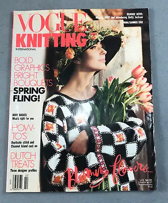 Vogue Knitting Summer 1992 Vtg*Channel Island Cast On*Missoni DKNY Betty Jackson • $8.64