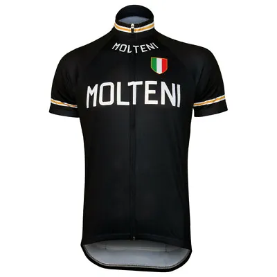 Retro Mens Molteni Cycling Jersey Bicycle Jersey Cycling Shirt Tops Bike Jersey • $20.87