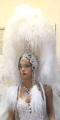 Da NeeNa H796 Victoria Crystal Vegas Dance Showgirl Pageant Headdress • $950