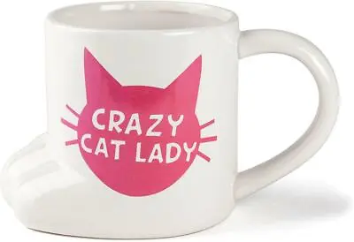 BigMouth Crazy Cat Lady Mug Novelty Gift Present Ceramic Coffee Tea Office Girls • £10.49