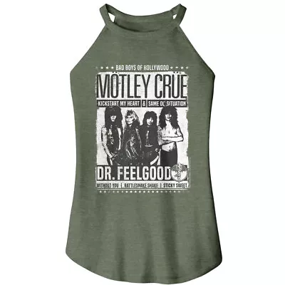 Motley Crue Dr Feelgood Tracklist Women's Rocker Tank Album Bad Boys • $29.50