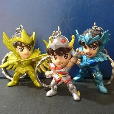 Saint Seiya Myth Cloth Keychain Figure Lot Of 3 Pegasus Sagittarius Odin Seiya • $68.53