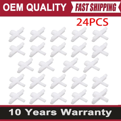 Retaining Trim Clip 24pc For 1.8L 1781CC Volkswagen Cabriolet 1985-89 155853585 • $12.81