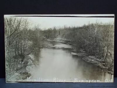 Birmingham Ohio Vermilion River Forest View Real Photo Postcard RPPC 1909 OH Old • $8.99