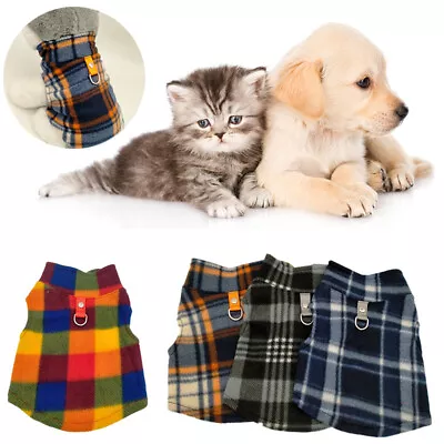 £3.88 • Buy Pet Dog Warm Coat Fleece Jacket Jumper Sweater Winter Clothes Puppy Vest Outfit