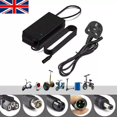 Cycling Battery Charger Power Adapter For Scooter E-bike Electric Motorcycle • £9.99