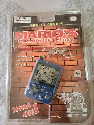 New Nintendo Mini Classics Mario’s Cement Factory Keychain Game Watch Tamagotchi • $39.99