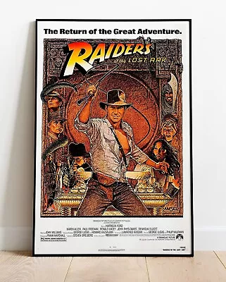 RAIDERS OF THE LOST ARK REPRO Film Movie Poster 36'' By 24'' (similar To A1 ) • £11.99