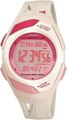 £19 • Buy Casio Collection Watch STR300 Runner Series Digital Chrono White 60 Lap Memory