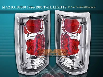 86-93 Mazda B2000 Tail Lights Chrome 88 87 1986 1993 • $78.99