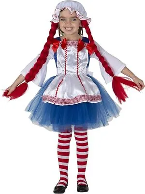 Dress Up America Rag Doll Costume For Kids - Cosplay  Halloween Costume For Girl • £35.99