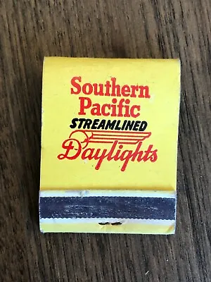 Vtg. Southern Pacific Steamlined Daylights Matchbook Railroad • $4.99