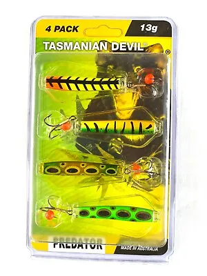 Tasmanian Devils 4 Lure 13g Predator Pack Perch Pike Trout Predator Fishing Lure • £16.95