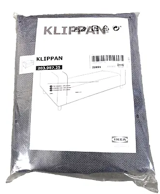 Ikea Klippan Loveseat Cover Kabusa Dak Gray 20398725  Two Seat Polyester New • £67.65