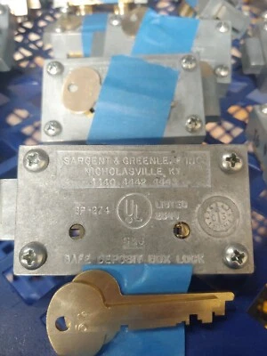 $28 • Buy Sargent And Greenleaf Safety Deposit Box Lock W/ Renters Key
