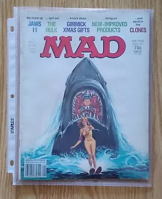 Mad Magazine #204 JAWS II Jan 1979 The Incredible Hulk Don Martin Al Jaffee • $14.53