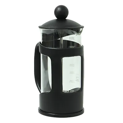 Apollo Black Coffee Plunger 2 Cup 350ml Glass Caffettiera French Filter Press • £9.95