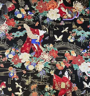 Geisha Girl Japanese Oshiroi Kimono Bandana Chemo Biker Gothic Biker Cotton • £8.99