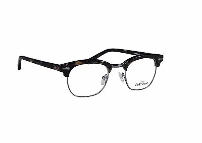 Malcolm X Horn Rimmed Glasses Frames Black Silver Brow-line Vintage Hipster NEW • $36.99