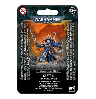 Warhammer 40K: Space Marines Captain In Gravis Armour • $56.70