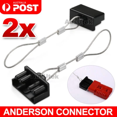 $5.95 • Buy 2 X Dust Cap Black Anderson Plug Cover Style Connectors 50AMP Battery Caravan