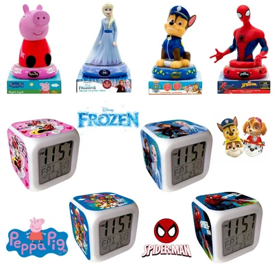 £35.99 • Buy Kids Licensed 3D Figure Night LED Light Table Lamp & Digital Alarm Clock Set,3+Y